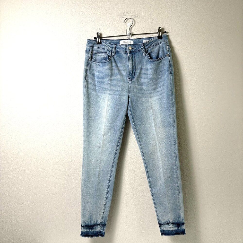 Judy Blue Skinny Fit Jeans Womens 11 / 30 Blue Denim Distressed Ankle JB88199